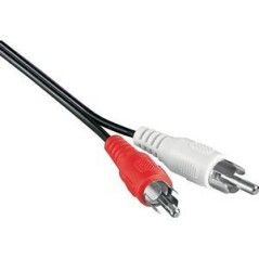Goobay 2xRCA Male to 2xRCA Male Audio Cable - 2.5M | Superior Sound Quality & Durability